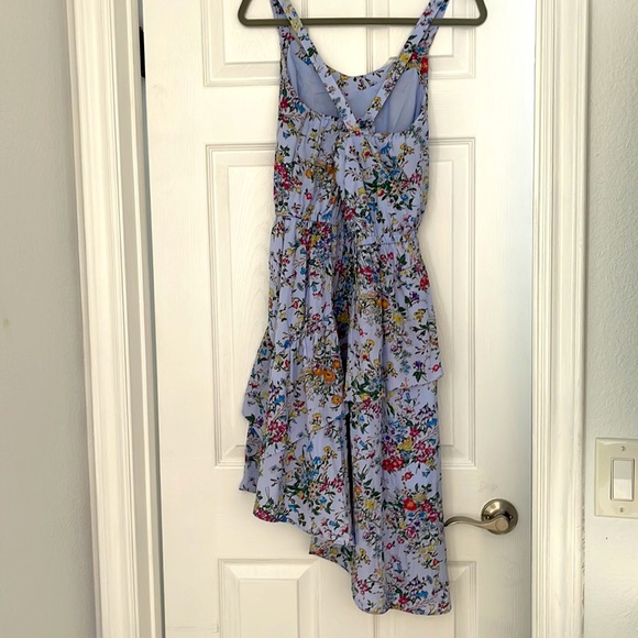 Floral midi dress, asymmetrical. - Picture 3 of 8